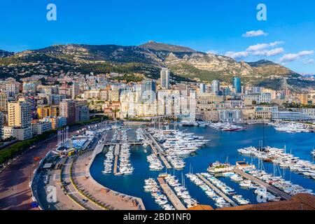 Hafen Herkules, Monte Carlo, Monaco, Mittelmeer, Europa Stockfoto