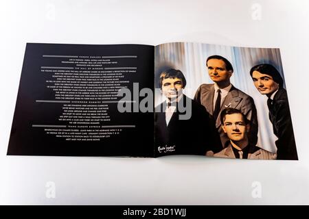 Kraftwerk Trans Europe Express das Katalog-Heft Stockfoto