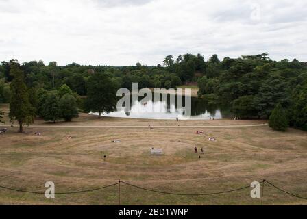 Amphitheater von Charles Bridgeman National Trust Claremont Landscape Garden, Portsmouth Road, Esher, Surrey KT10 9JG Stockfoto