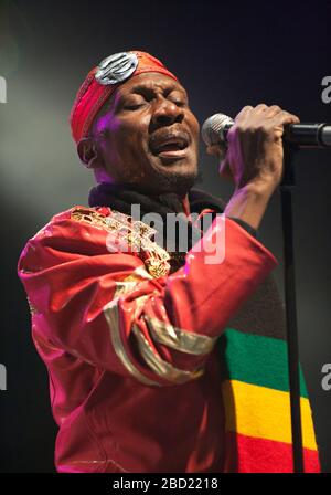 Jimmy Cliff trat auf dem WOMAD Festival in Charton Park, Großbritannien, auf. Juli 2012 Stockfoto