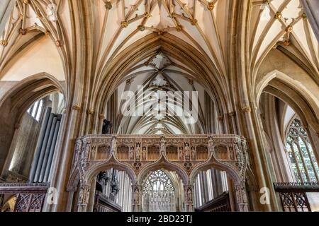 Innenansicht der Kathedrale von Bristol Stockfoto