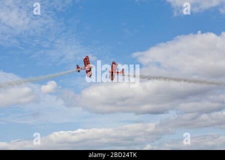 Breitling Wingwalkers Biggin Hill Airshow Stockfoto