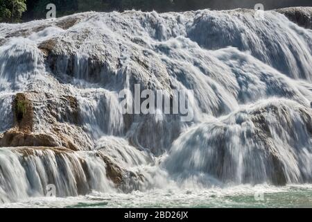 Agua Azul Cascades, Chiapas, Mexiko Stockfoto