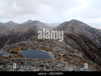 Twelve Bens of Connemara, Connemara National Park, Grafschaft Galway, Irland Stockfoto