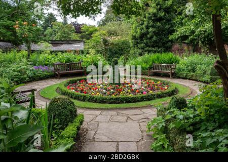 Der Blumengarten im Calderstones Park, Liverpool Stockfoto