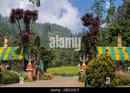 26. Oktober 2009 der Botanische Garten der Regierung in Udhagamandalam Ooty wurde im Jahre 1848 vom Marquis von Tweeddale, Tamil Nadu, Indien, angelegt Stockfoto