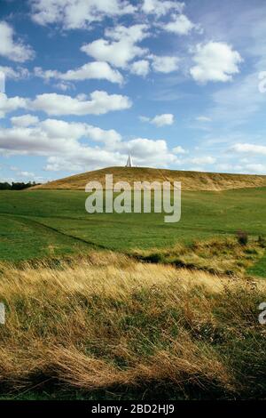 Ein Blick auf den Light Beacon, der im Campbell Park, Milton Keynes, gefunden wurde Stockfoto