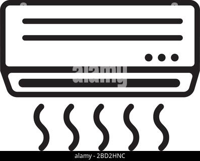 Abbildung des Vektorsymbols für Klimaanlage Stock Vektor