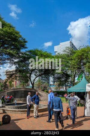 August Memorial Park (American Embassy Memorial Garden) zum Gedenken an die Bombardierung der amerikanischen Botschaft 1998 in Nairobi, Kenia, Ostafrika Stockfoto