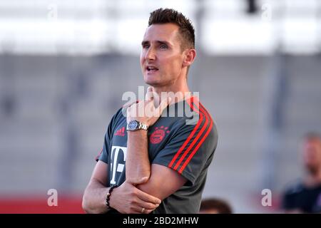 München, Deutschland. April 2020. Miroslav KLOSE könnte Co-Trainer beim FC Bayern werden. Archivfoto: Miroslav KLOSE (Coach M), Geste, Einzelbild, Einzelmotiv, Halbfigur, Halbfigur. Fußball U-17: 1. Spieltag der deutschen Bundesliga. FC Bayern München (M) - 1.FC Köln, am 5. Juni 2019 FC Bayern Campus Nutzung weltweit Credit: Dpa / Alamy Live News Stockfoto