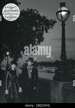 Catalog Hats J. Lock & Co., erstmals in Großbritannien veröffentlicht. Stockfoto