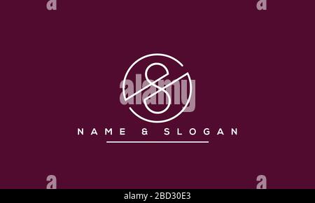 Abstrakter Buchstabe S Alphabet Logo Design Stock Vektor