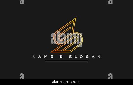 Abstrakter Buchstabe S Alphabet Logo Design Stock Vektor