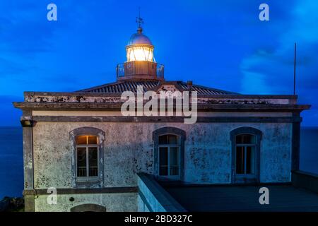 Leuchtturm von Candas. Asturien, Spanien Stockfoto