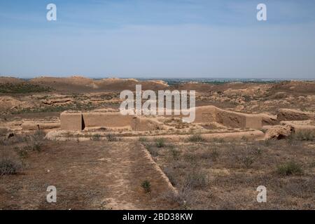 Die Ruinen des parthischen Imperiums in Nisa (Parthaunisa) in der Nähe von Ashgabat Turkmenistan Stockfoto