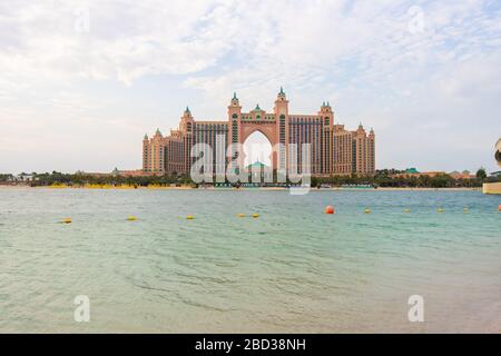 Dubai, VAE - 14. Dezember 2019: Luxuriöses Hotel in Atlantis in Dubai. Stockfoto