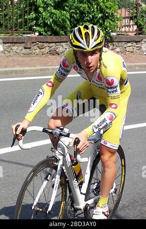 Riccardo Ricco von Saunier Duval - Prodir während der Tour D'italie, Biella - Santuario Di Oropa (Mountain TT)12,6 km am 25. Mai 2007 in Biella, Italie - Photo Laurent Lairys/DPPI Stockfoto