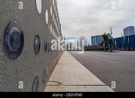 Futuristische Architektur im maritimen Viertel von Barcelona Stockfoto