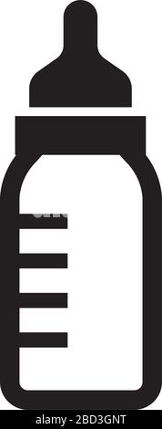 Symbol für Milchflasche (Baby/Neugeborenes) Stock Vektor