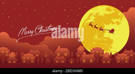 Frohe weihnachten Banner Vektor-Illustration Stock Vektor