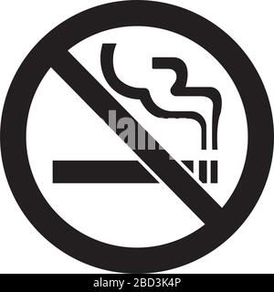 Verbotsschild (Piktogramm) / Rauchverbot Stock Vektor