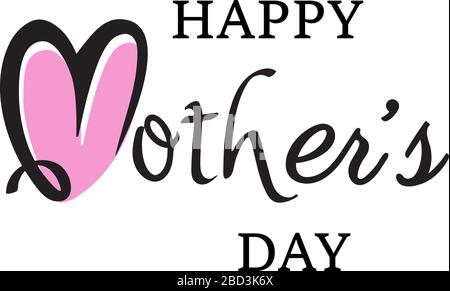 Vektordarstellung des Hintergrundes eines Muttertags. Tageskarte der Mutter. Geschenkidee. Stock Vektor