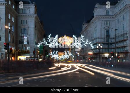 Christmas Lights 2013 Mr. Peabody & Sherman Dreamworks Regent Street, Westminster, London W1B 4DY Stockfoto