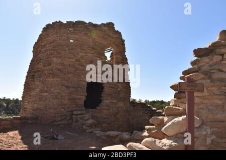 Indische Ruine in New Mexico Stockfoto