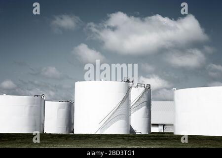 Öl-Lagerung-Terminal, Winnipeg, Manitoba, Kanada Stockfoto