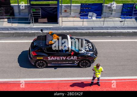 April 2017: Montjuic Spirit auf dem Circuit de Barcelona Catalunya, Katalonien, Spanien. Stockfoto