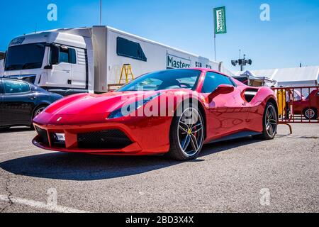 April 2017: Montjuic Spirit auf dem Circuit de Barcelona Catalunya, Katalonien, Spanien. Stockfoto