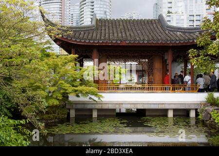 Dr. Sun Yat-Sen Classical Chinese Garden in Chinatown, Vancouver, British Columbia, Kanada, Nordamerika Stockfoto