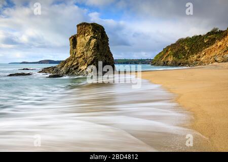 Crinnis Island an der Carlyon Bay in Cornwall. Stockfoto