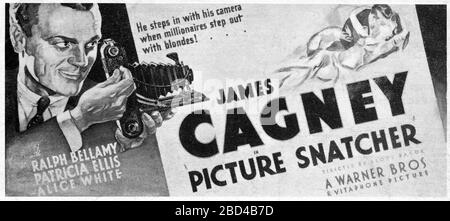 JAMES CAGNEY in PICTURE SNATCHER 1933 Regisseur LLOYD BACON Warner Bros Stockfoto