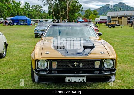 1973 Ford Mach 1 Mustang. Stockfoto