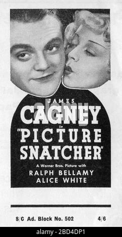 JAMES CAGNEY und ALICE WHITE im BILDERSNATCHER 1933 Regisseur LLOYD BACON Warner Bros Stockfoto