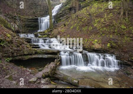 Scaleber Force im Yorkshire Dales National Park. Stockfoto