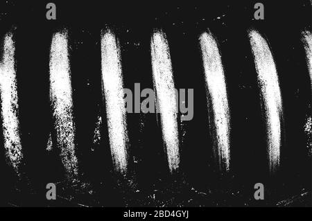 Vektor-Struktur der Metallfeder in Bedrängnis. Schwarz-weißer Grunge Hintergrund. EPS8-Abbildung. Stock Vektor