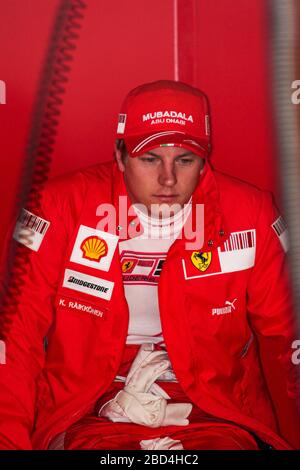 Kimi Räikkönen, Ferrari F60, F1 Test 2009, Circuit de Catalunya, Montmelò Stockfoto