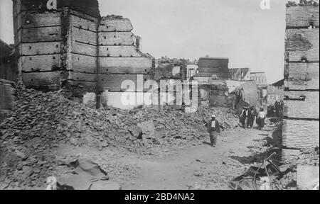 Nach den Armeniermassakern von 1909, Adana, Osmanisches Reich (Türkei) Ca. Im Jahr 1909 Stockfoto