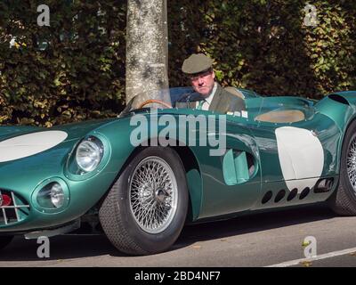 Aston Martin DBR1, 1959 RAC TT-Abteufstation, Goodwood Revival 2019 West Sussex UK Stockfoto