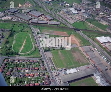 1994 Luftbild der Elland Road, Leeds, West Yorkshire, Nordengland, Großbritannien Stockfoto