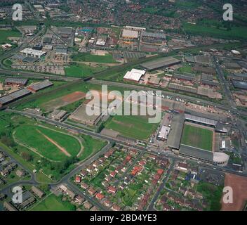 1994 Luftbild der Elland Road, Leeds, West Yorkshire, Nordengland, Großbritannien Stockfoto