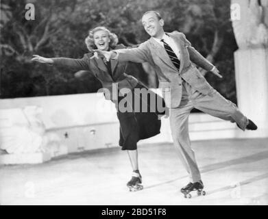 FRED ASTAIRE und GINGER ROGERS in SHALL WE DANCE 1937 Regisseur MARK SANDRICH Musik GEORGE GERSHWIN Songtexte IRA GERSHWIN RKO Radio Pictures Stockfoto