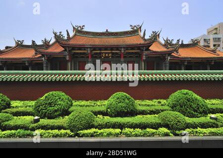 Blick auf den Xingtian-Tempel in Taipeh Taiwan Stockfoto