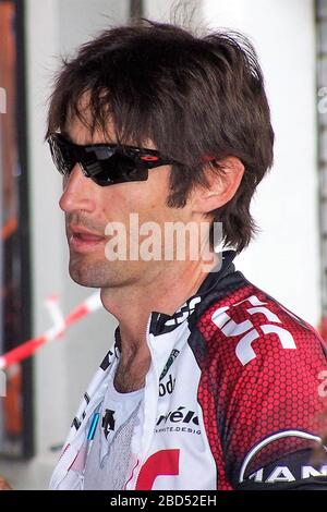 Bobby Julich vom Team CSC während des Critérium du Dauphiné Libéré, Prolog Grenoble - Grenoble 4,2 km am 10. Juni 2007 in Grenoble Laurent Lairys/DPPI Stockfoto