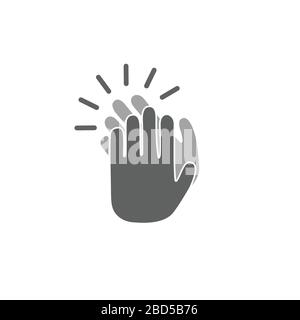 Einfaches Vektorsymbol "Hände einklatschen" Stock Vektor