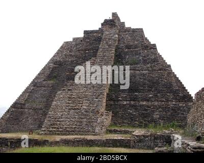 Ruinen der archäologischen Stätte von Tonina, einem Maya-Palast-Komplex in Chiapas, Mexiko Stockfoto