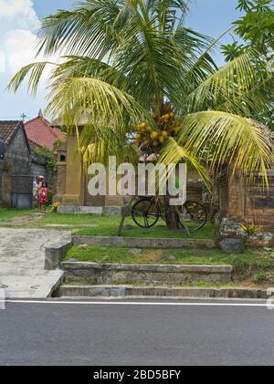 dh Traditional Balinese House BALI INDONESIA Gelände Garteneingang Eingang Villa indonesisches Wohneigentum Stockfoto