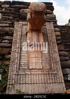 Ruinen der archäologischen Stätte von Tonina, einem Maya-Palast-Komplex in Chiapas, Mexiko Stockfoto